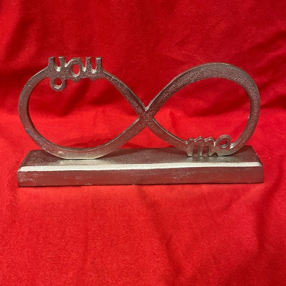 Silver Infinity Sign Decor